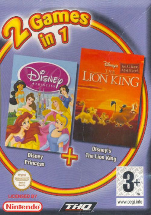 2 In 1 - Disney Princess & The Lion King (Sir VG) (E) game thumb