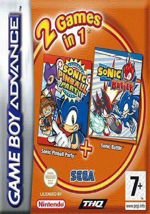 2 In 1 - Sonic Pinball Party & Sonic Battle (E) game thumb