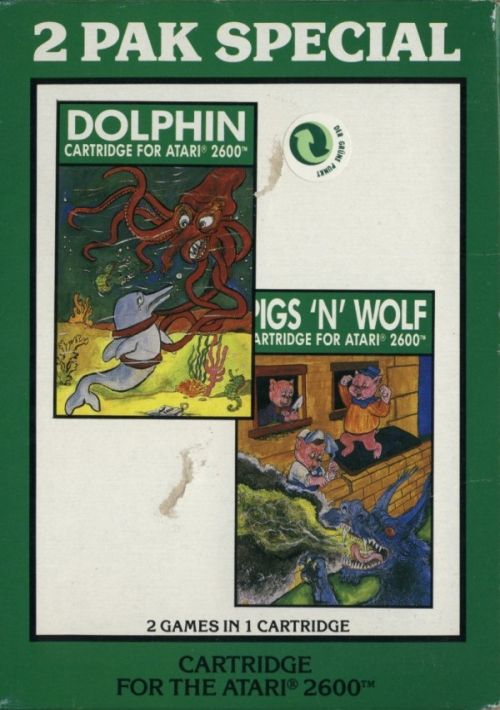 2 Pak Special - Dolphin, Pigs 'N Wolf (1990) (HES) (PAL) game thumb