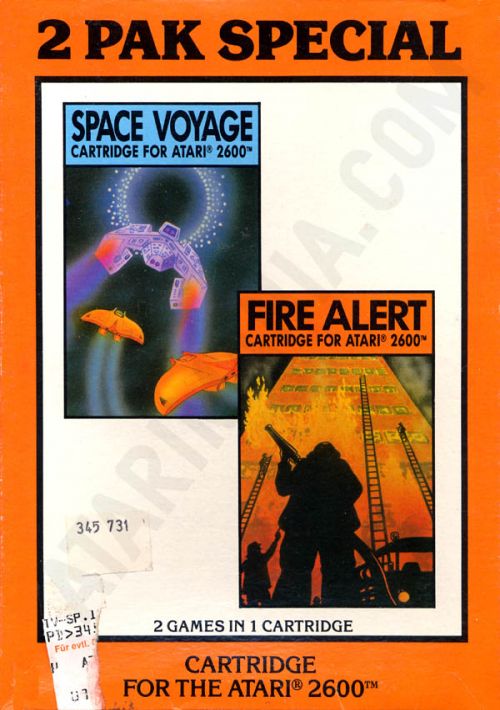  2 Pak Special Orange - Space Voyage,Fire Alert (1992) (HES) (PAL) game thumb