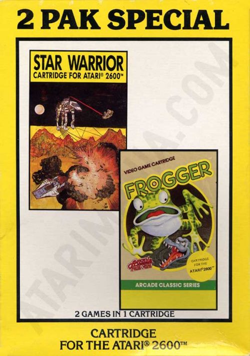  2 Pak Special Yellow - Star Warrior,Frogger (1990) (HES) (PAL) game thumb