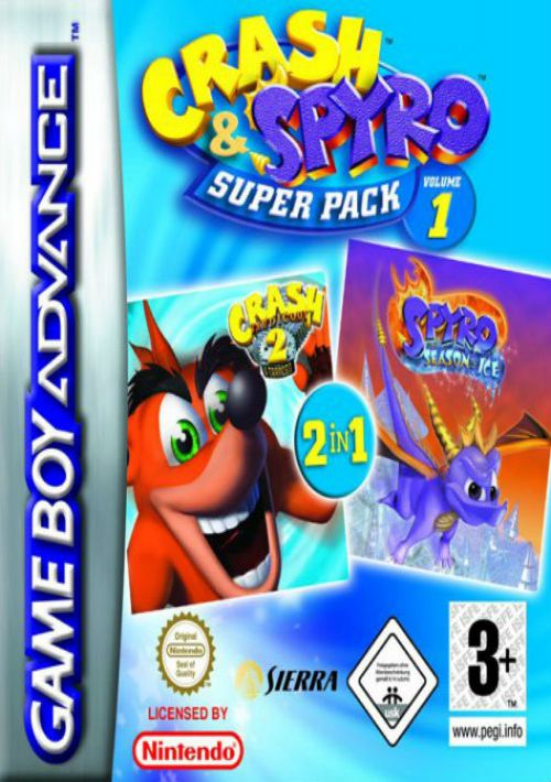 2 In 1 - Spyro - Season Of Ice & Crash Bandicoot 2 - N-Tranced game thumb