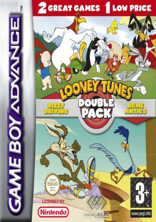 2 In 1 - Looney Tunes - Dizzy Driving Looney Tunes - Acme Antics game thumb