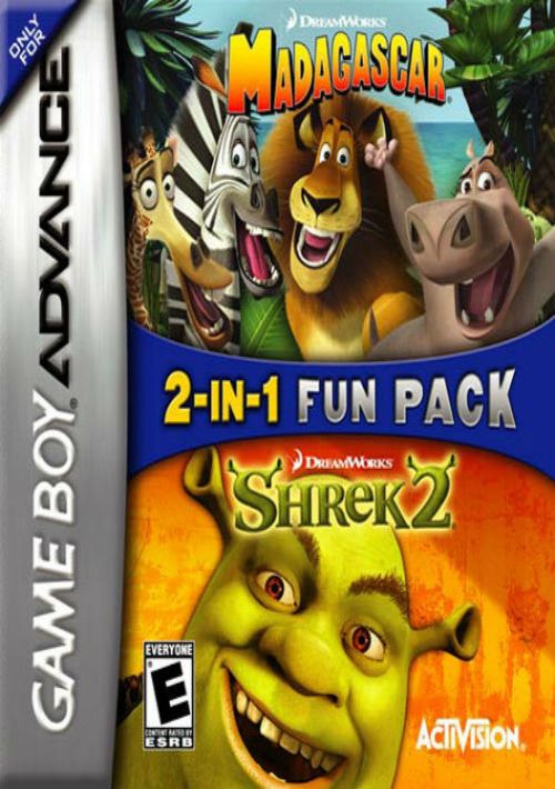 2 In 1 - Madagascar & Shrek 2 game thumb