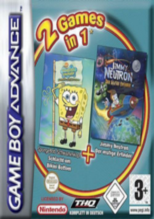 2 In 1 - Spongebob Squarepants Battle For Bikini Bottom & Jimmy Neutron Boy Genius (EU) game thumb