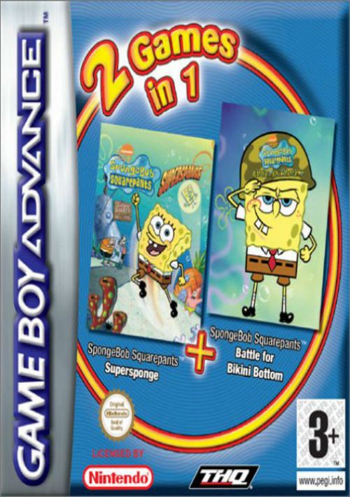 2 In 1 - SpongeBob Squarepants - Supersponge & Battle For Bikini Bottom (Sir VG) game thumb