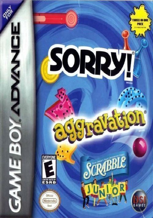 3 In 1 - Sorry Aggravation Scrabble Junior game thumb