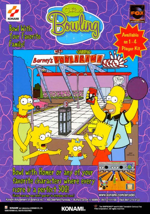 Simpsons Bowling (GQ829 UAA) game thumb