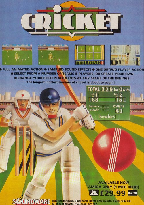 Cricket Amiga game thumb