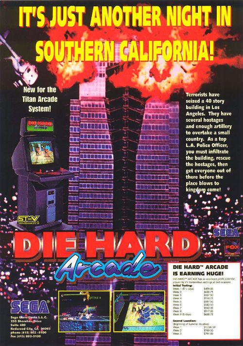 Die Hard Arcade (UET 960515 V1.000) game thumb