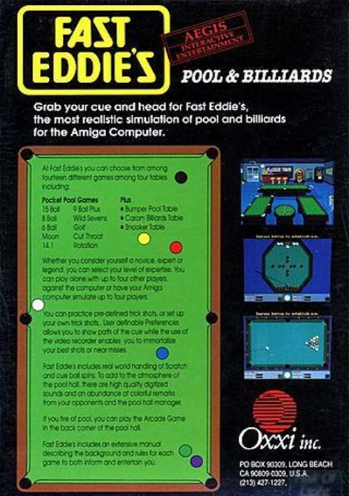 Fast Eddie's Pool And Billiards game thumb