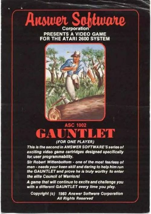 Gauntlet (1983) (Answer Software) game thumb