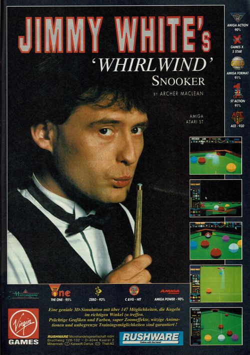 Jimmy White's 'Whirlwind' Snooker game thumb