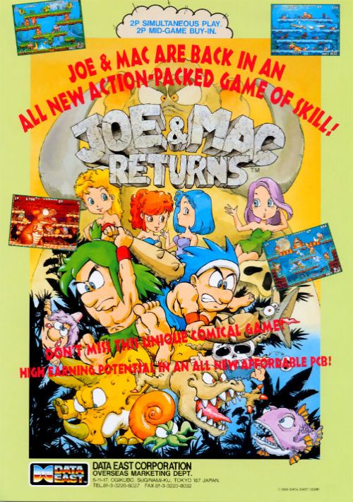 Joe & Mac Returns (World, Version 1.1, 1994.05.27) game thumb