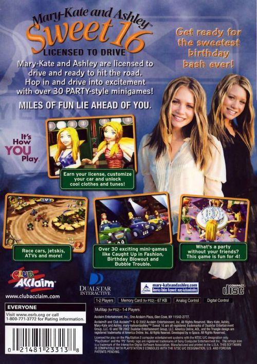 Mary-Kate and Ashley Sweet 16 Licensed to Drive game thumb