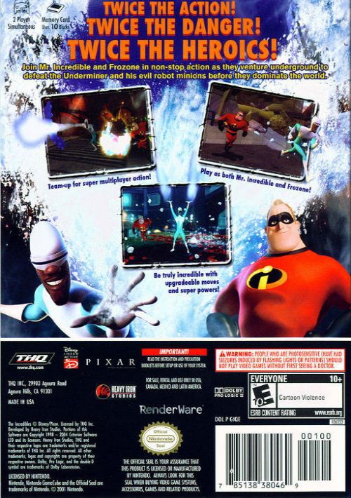 Mr. Incredible - Kyouteki Underminder Toujou (J) game thumb