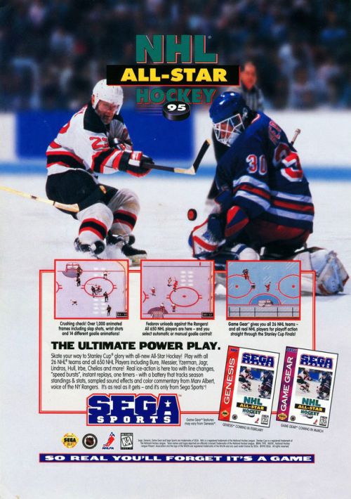 NHL All-Star Hockey 95 game thumb