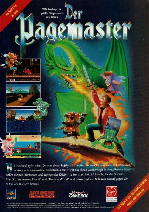 Pagemaster, The game thumb