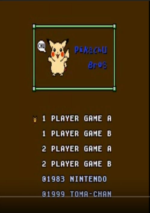 Pikachu Bros (Mario Bros Hack) game thumb