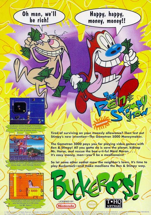 Ren & Stimpy Show, The - Buckeroos! game thumb