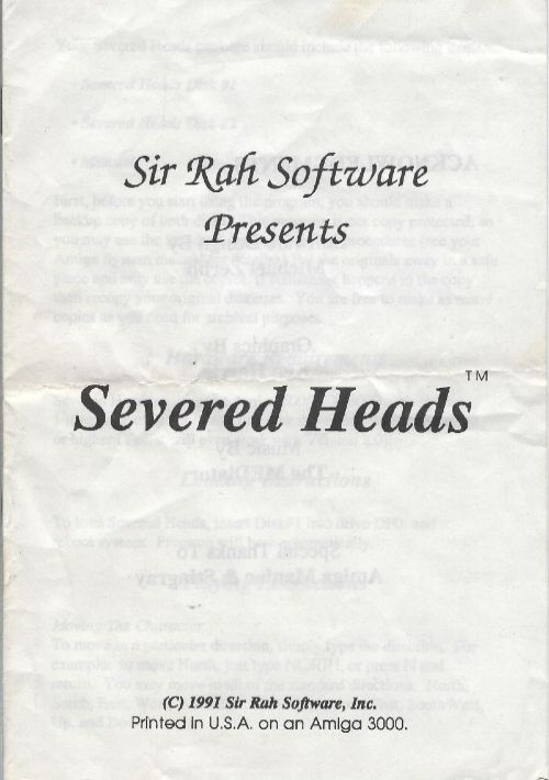 Severed Heads_Disk1 game thumb