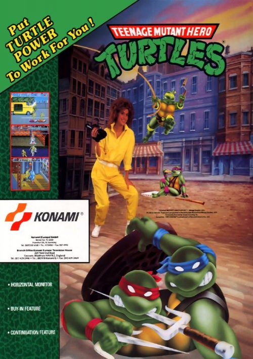 Teenage Mutant Hero Turtles (UK 2 Players, version U) game thumb