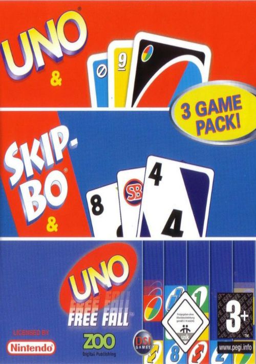 Uno - Skip-Bo - Uno Free Fall (3 Game Pack) (Sir VG)(E) game thumb