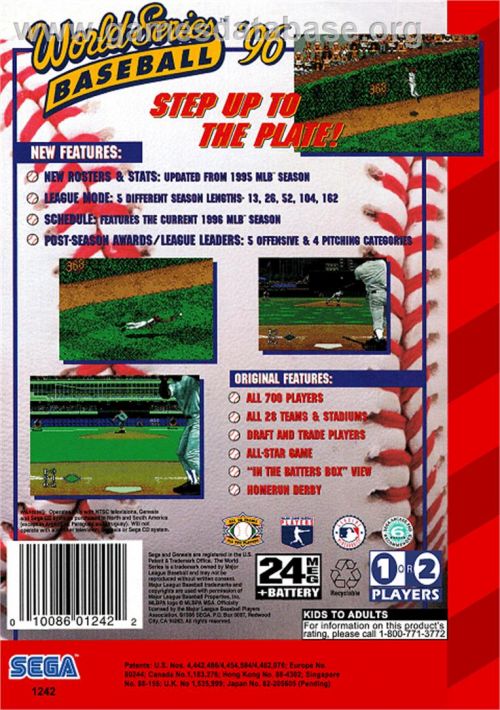 World Series Baseball 96 game thumb