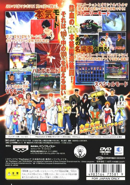 Yu Yu Hakusho (1994)(Tomy)(Jp)[FP-125] game thumb