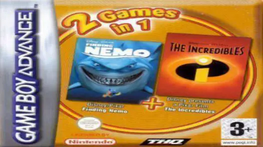 2 In 1 - Finding Nemo & Finding Nemo - The Continuing Adventures (E) game