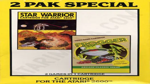  2 Pak Special Yellow - Star Warrior,Frogger (1990) (HES) (PAL) [a1] game