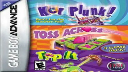 3 In 1 - Ker Plunk Toss Across Tip It GBA game