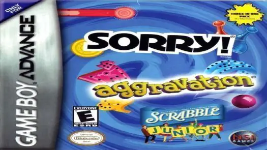 3 In 1 - Sorry Aggravation Scrabble Junior game