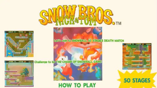 Snow Bros. - Nick & Tom (Dooyong license) game