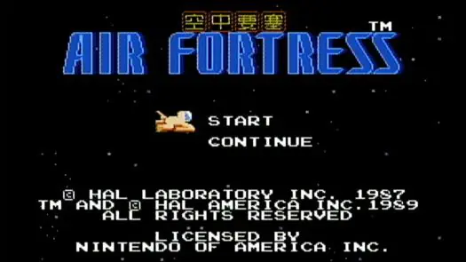  Air Fortress game