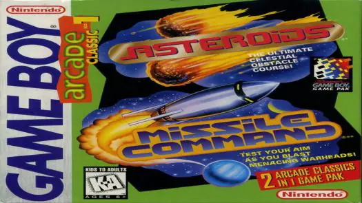 Asteroids & Missile Command game