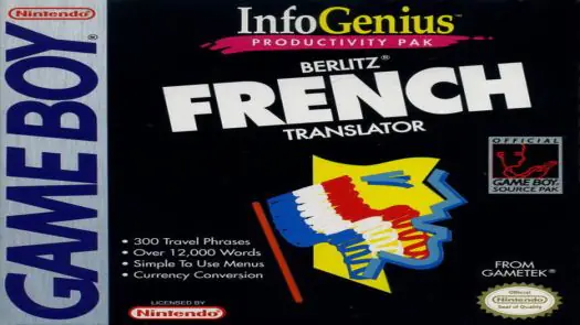 Berlitz French Language Translator game