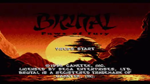 Brutal - Paws of Fury (U) game