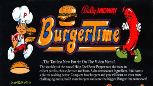 Burger Time (Midway) game