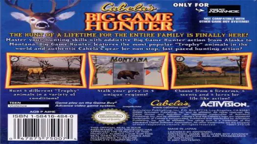 Cabela's Big Game Hunter game