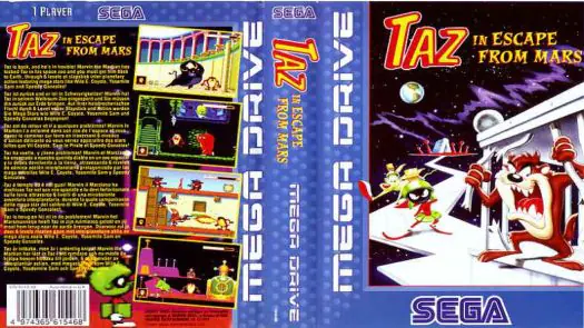 Escape From Mars Starring Taz game