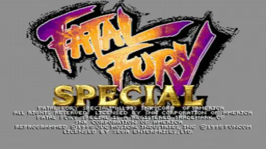 Fatal Fury Special (U) game