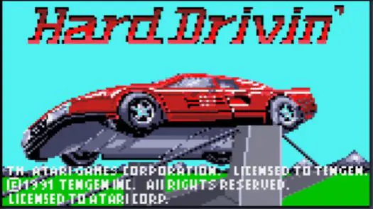 Hard Drivin game