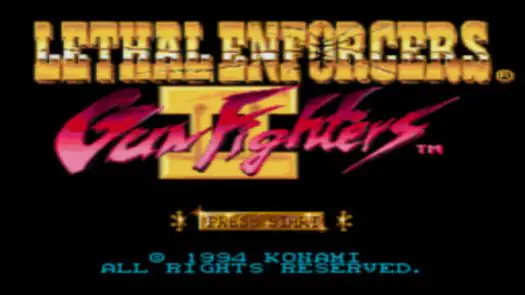 Lethal Enforcers II - Gun Fighters (U) game