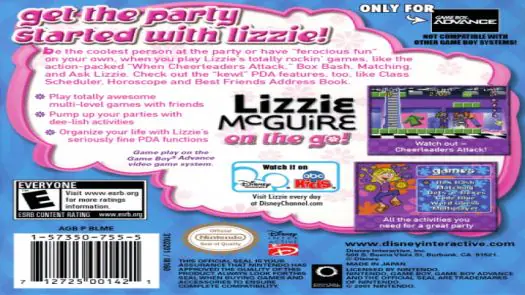 Lizzie McGuire On The Go! game