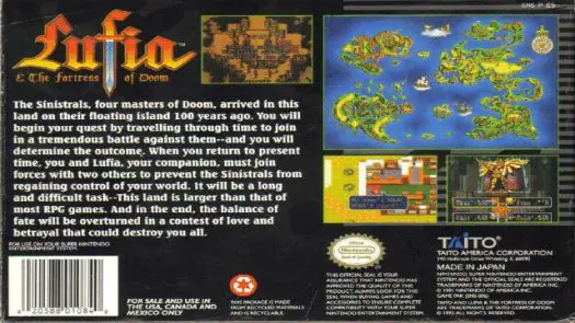 Lufia & The Fortress Of Doom (Proto) game