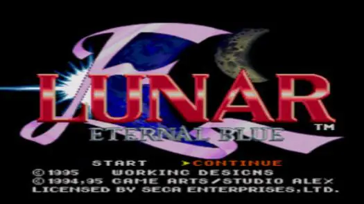 Lunar - Eternal Blue (U) game