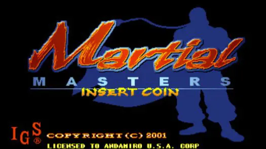 Martial Masters (ver. 104, 102, 102US) game