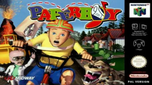 Paperboy (E) game