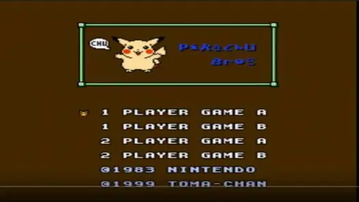 Pikachu Bros (Mario Bros Hack) game